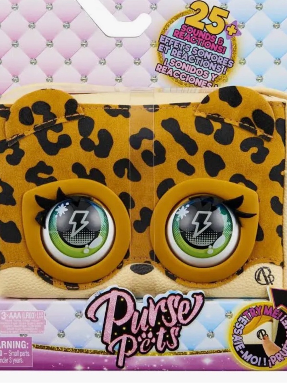 Leopard Print Kids Bag - Yellow